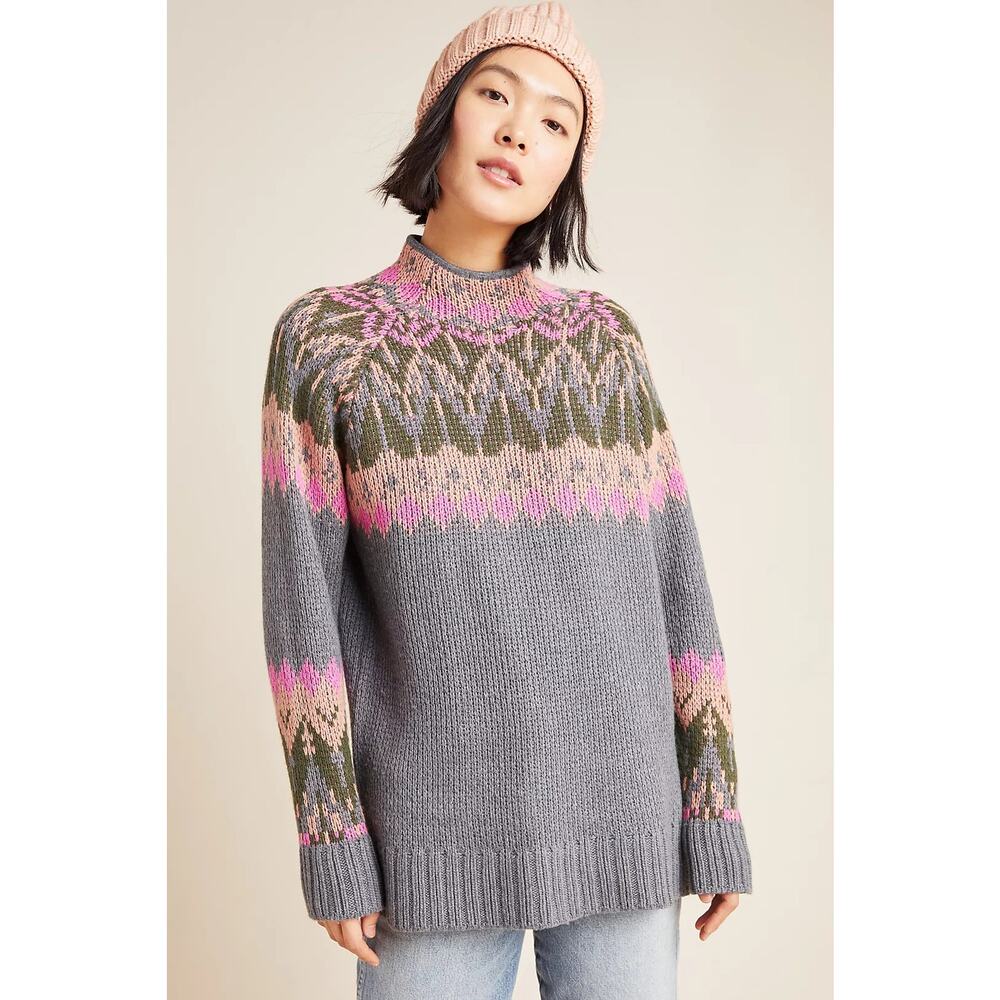 Anthropologie Josephine Mock Neck Sweater